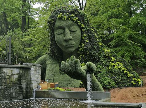 Botanical gardens atlanta - As the focal point of the Cascades Garden, this 25-foot sculpture was the highlight of the 2013-14 Imaginary Worlds exhibition. Created by Mosaïcultures Internationales de Montréal, Earth Goddess, with her flowing locks and out-held hand spilling with water, became part of the Garden's permanent collection after the exhibition closed.. To create this Atlanta …